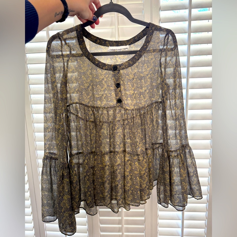 Robert Rodriguez - Sheer Boho Blouse